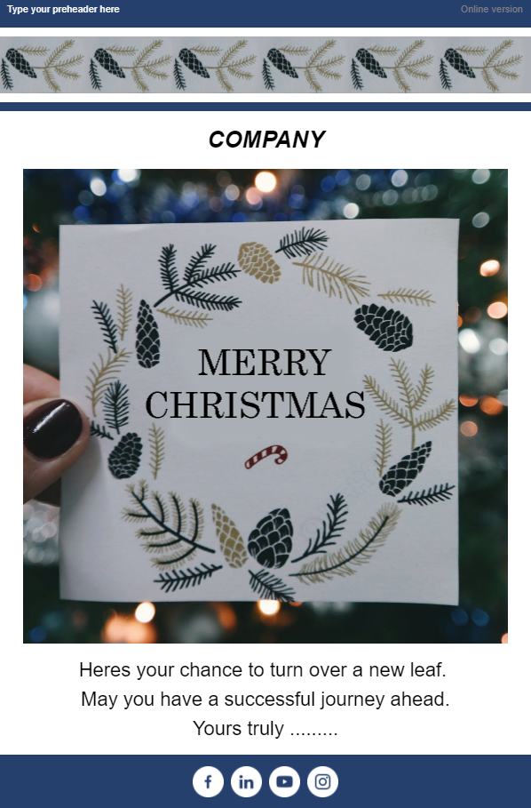 free christmas card email templates