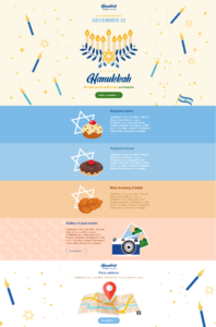 Hanukkah email template