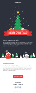 Moosend Christmas email template