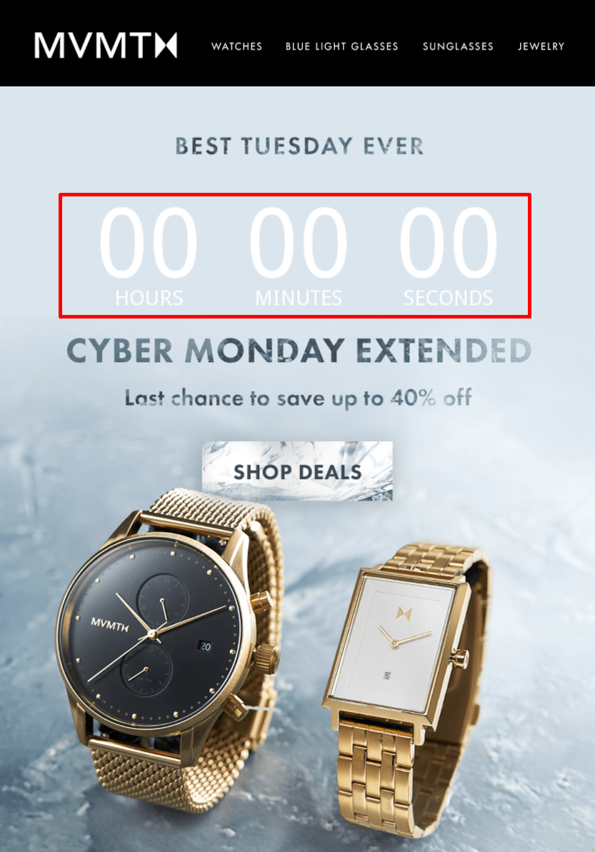 Mvmt clearance cyber monday