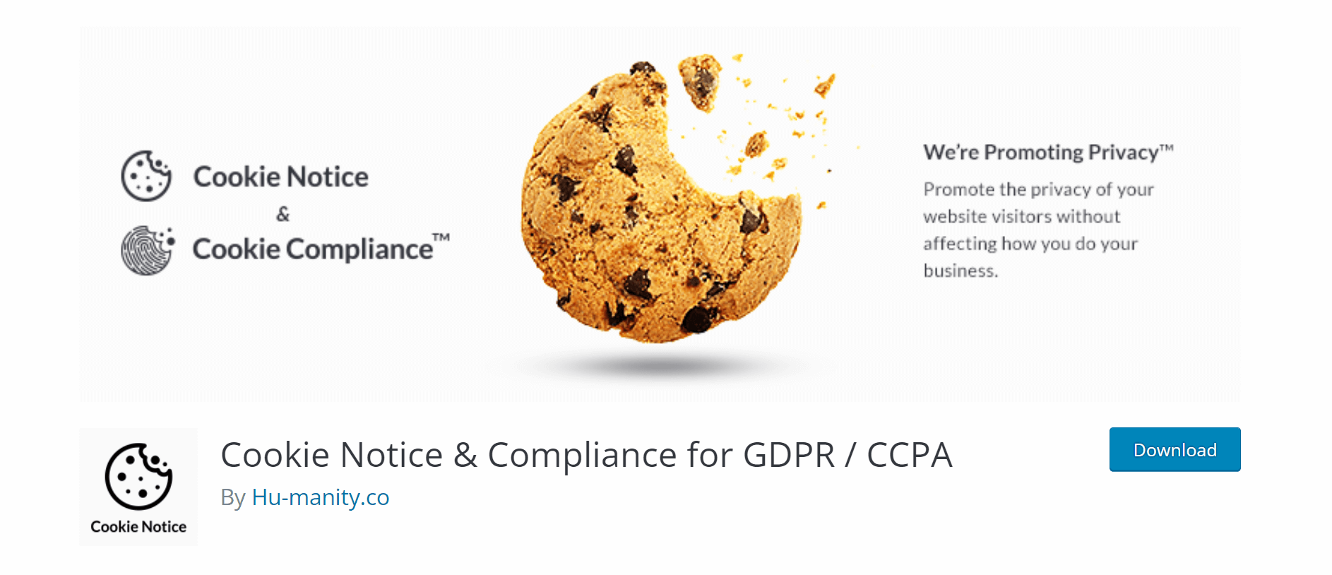 Cookie Notice wordpress plugin for gdpr