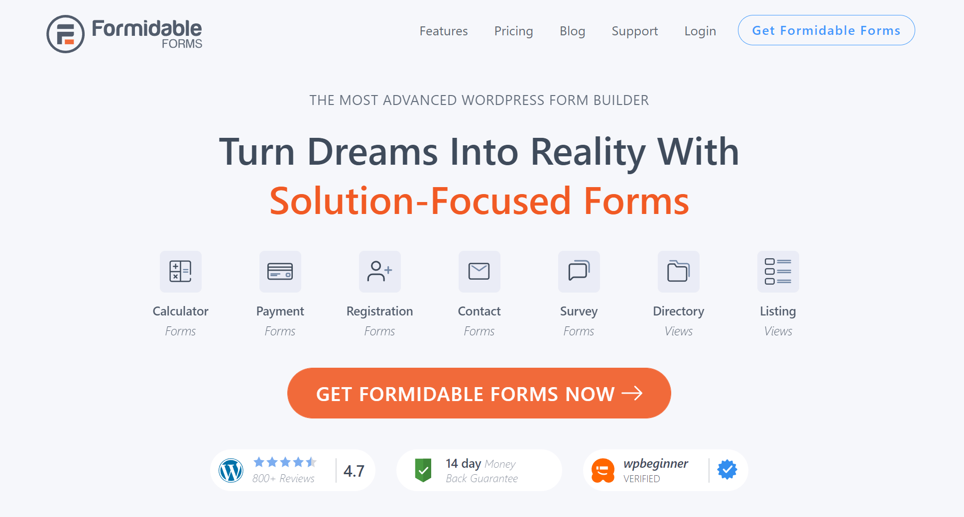 Formidable forms wordpress form builder