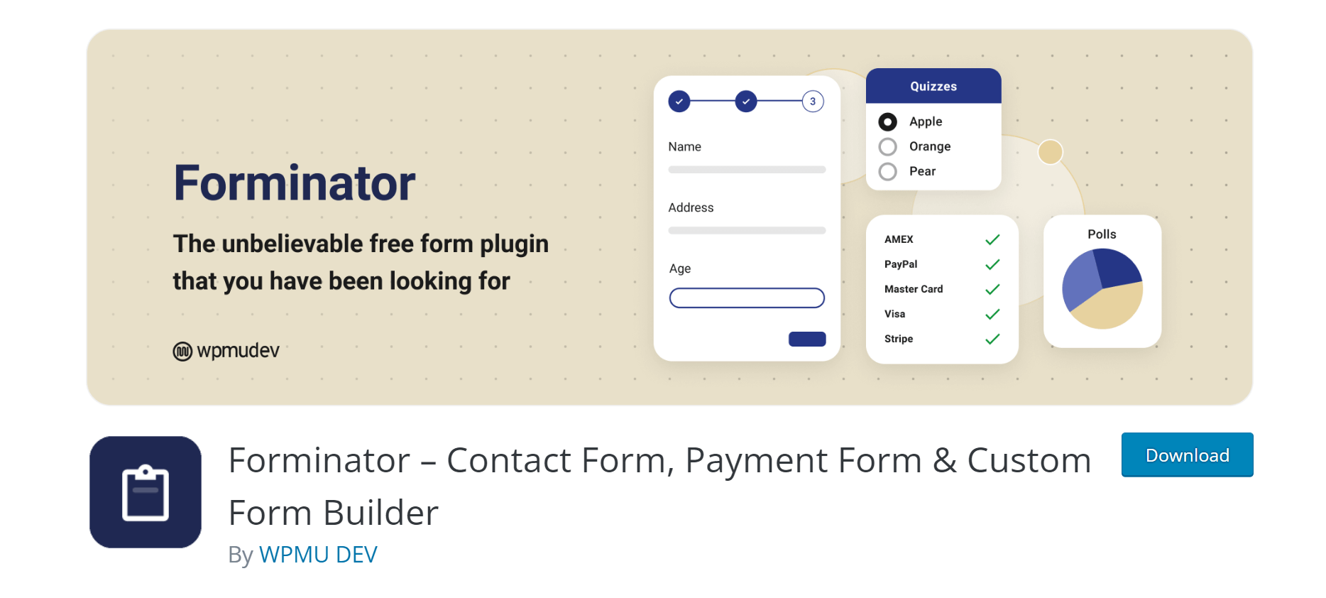 Forminator tool for wordpress contact forms