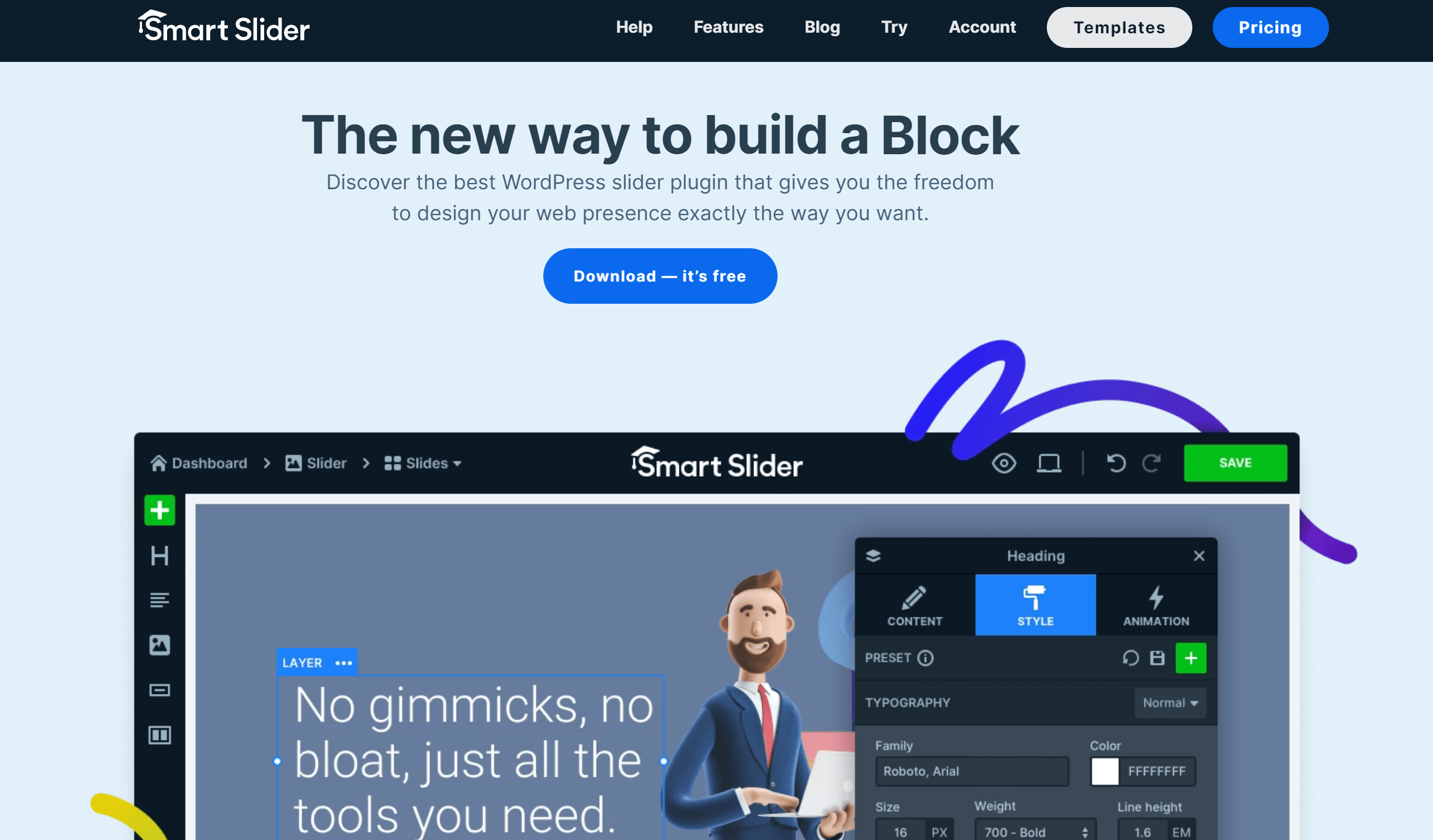 Smart Slider 3 plugin for user experience