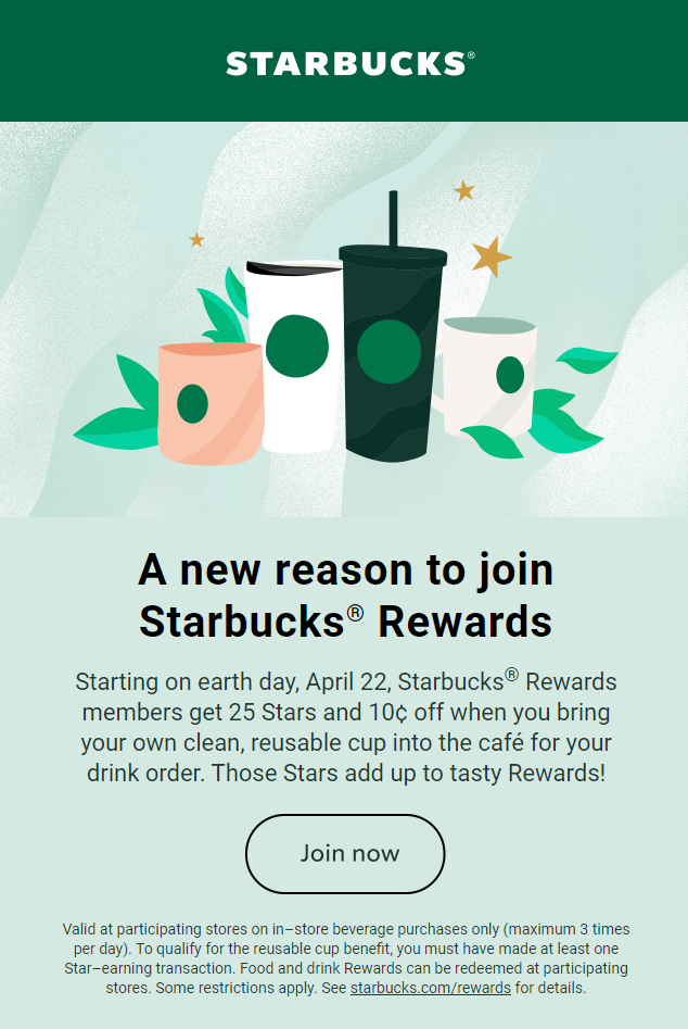 starbucks rewards program for loyal customers