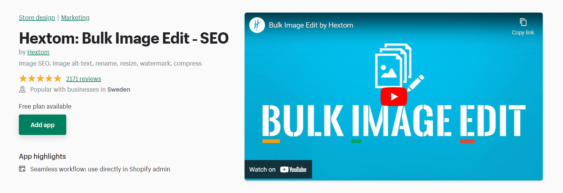 Bulk Image Edit shopify app