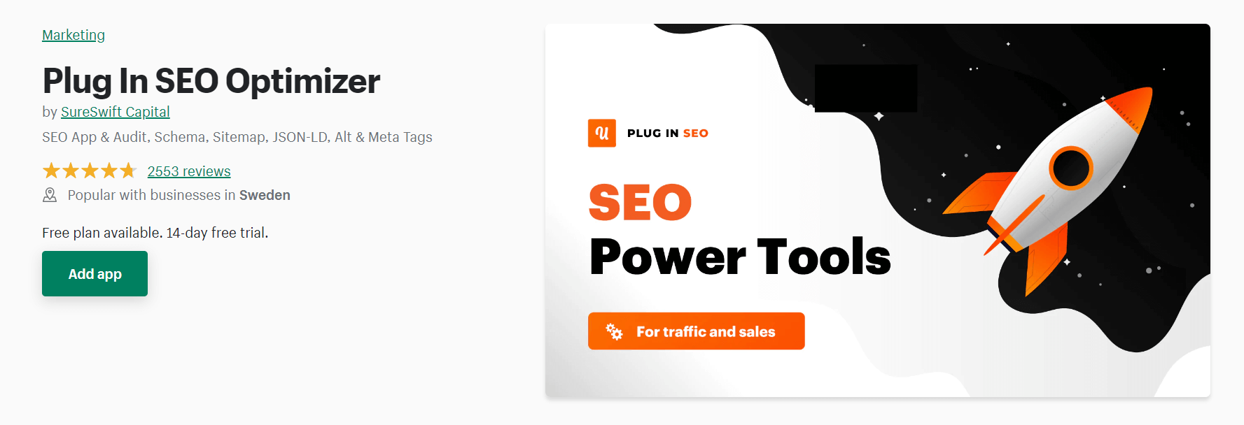 Plug In SEO Shopify app