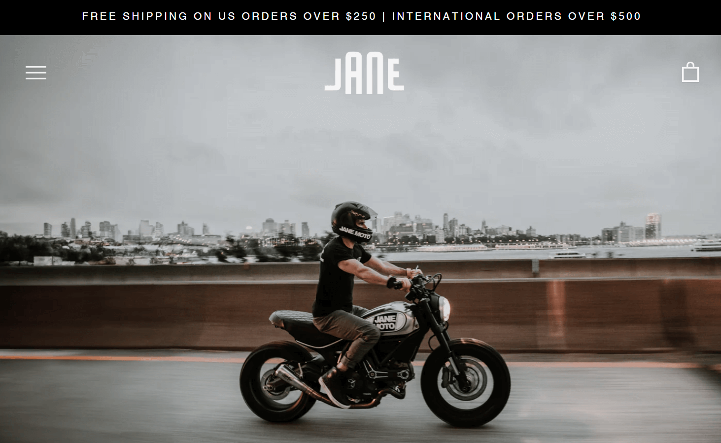 best shopify store by Jane Motorcycles