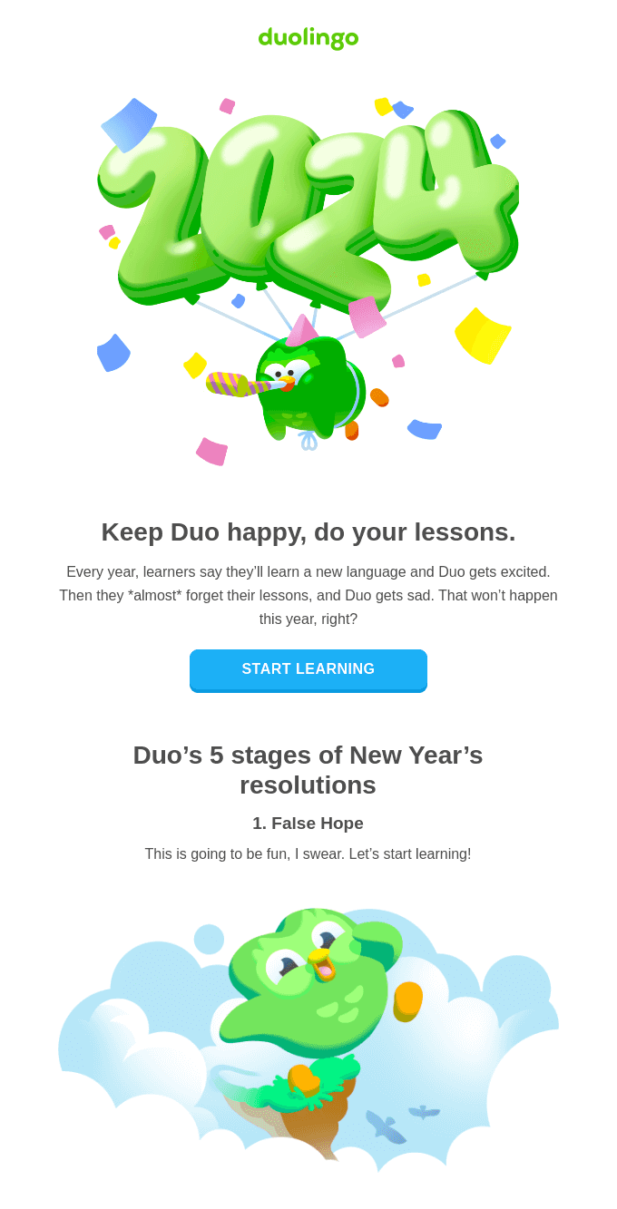 duolingo's email marketing campaign
