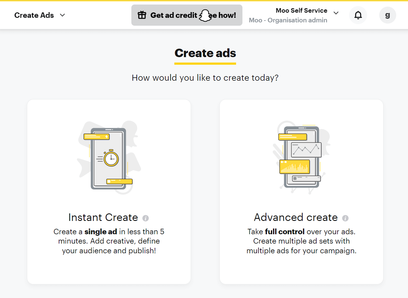how to create ads for Snapchat