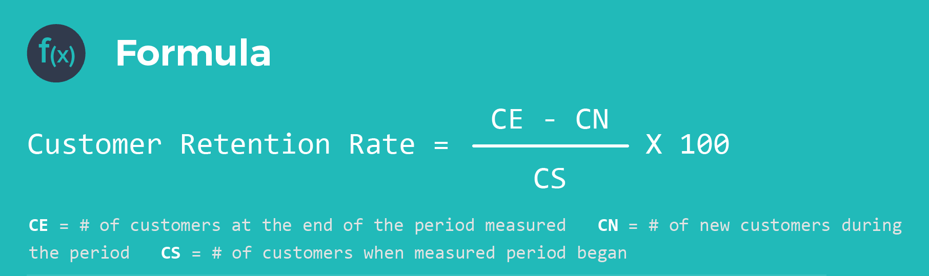 customer retention rate