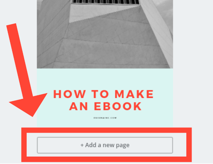 how to create an ebook and add new pages in canva