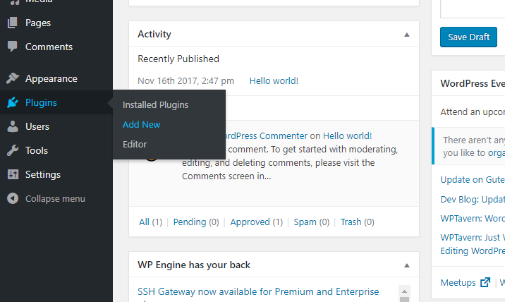 add new wordpress plugin