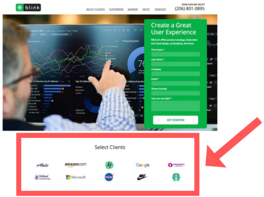 landing page best practices social media proof