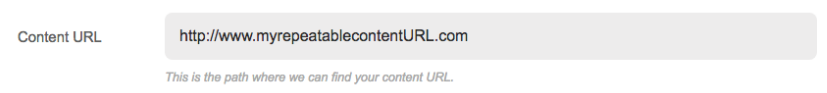 set content url