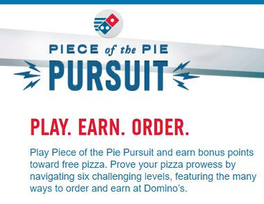 dominos is one of the best gamification loyalty program examples