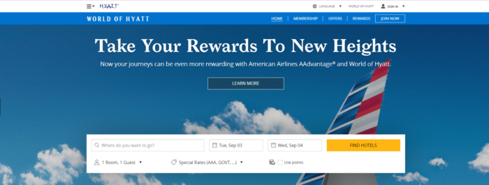 the hyatt loyalty program
