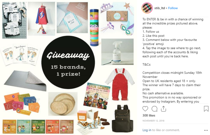 instagram giveaway loop