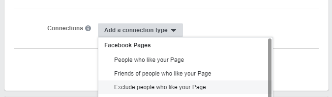 Facebook lead ads - connections