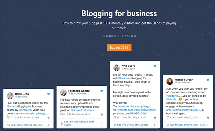 ahrefs blogging for business