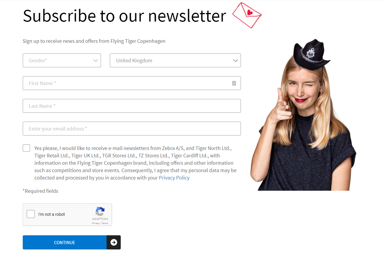 subscribe to our newsletter by flying tiger