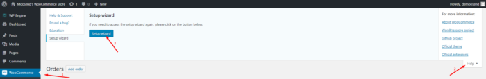 woocmmerce setup wizard