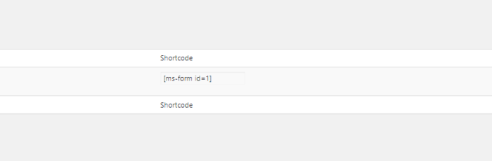 subscription form shortcode