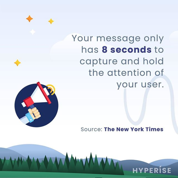 capturing users attention with personalized messages