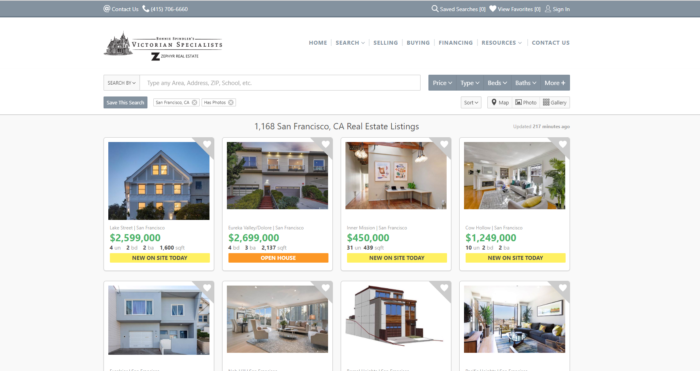 real estate landing pages