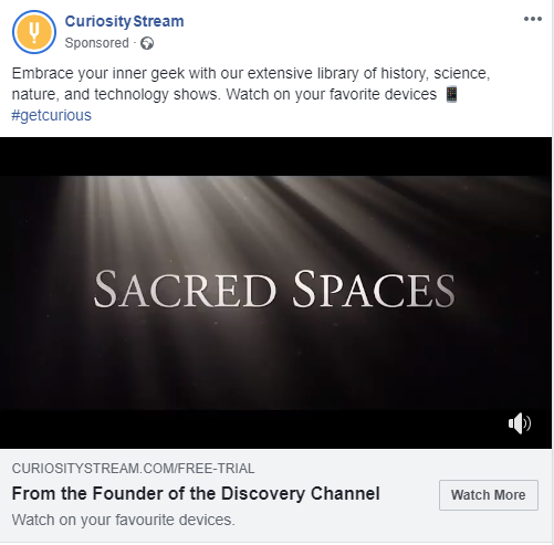 facebook ad for landing page