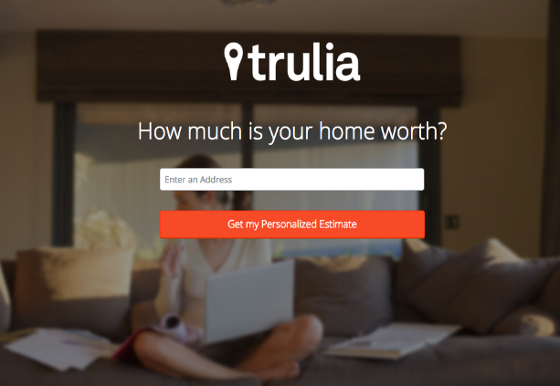 trulia's landing page clever CTA colors