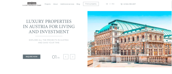 luxuryi mmobilien gmbh page example