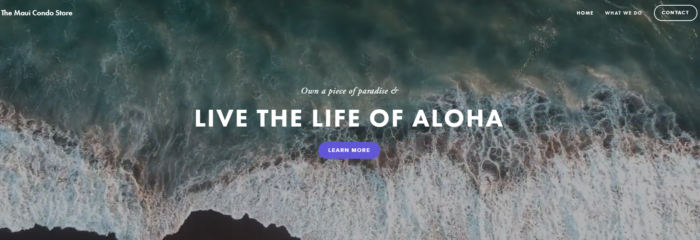 real estate landing page headline example