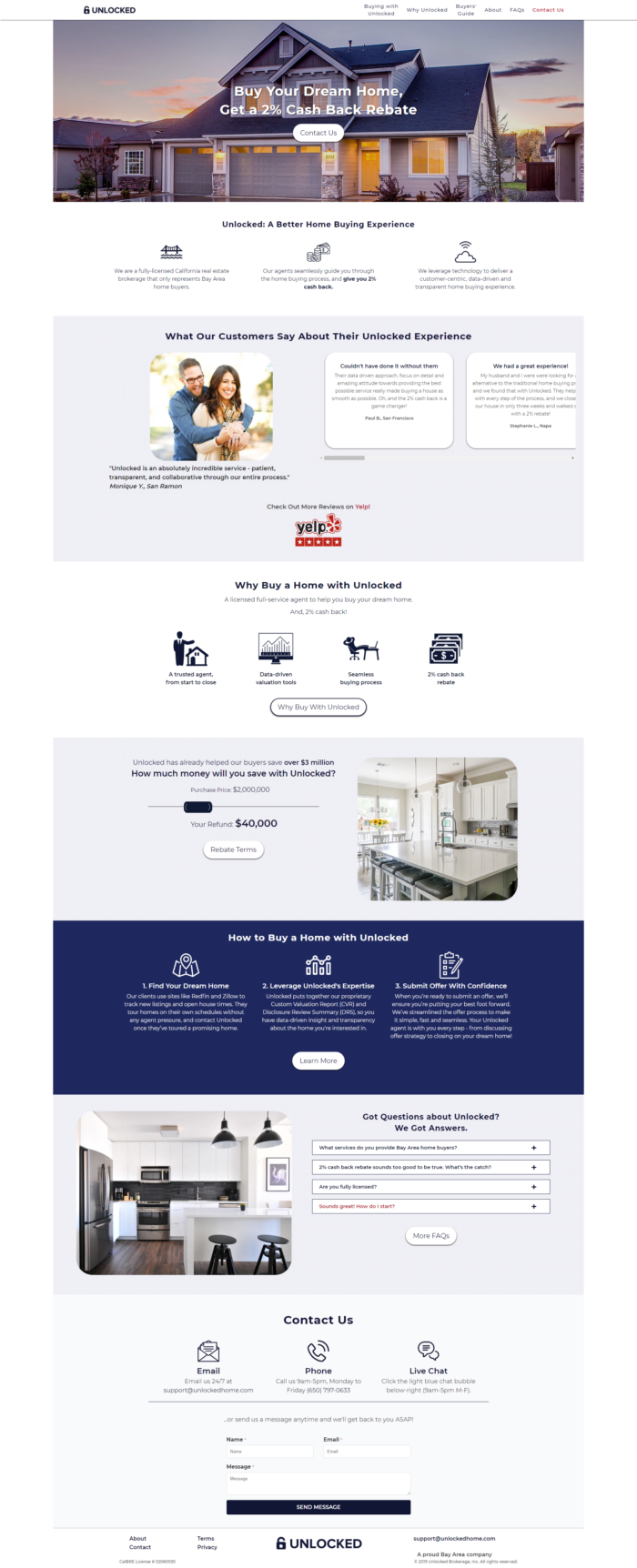 unlocked landing page 
