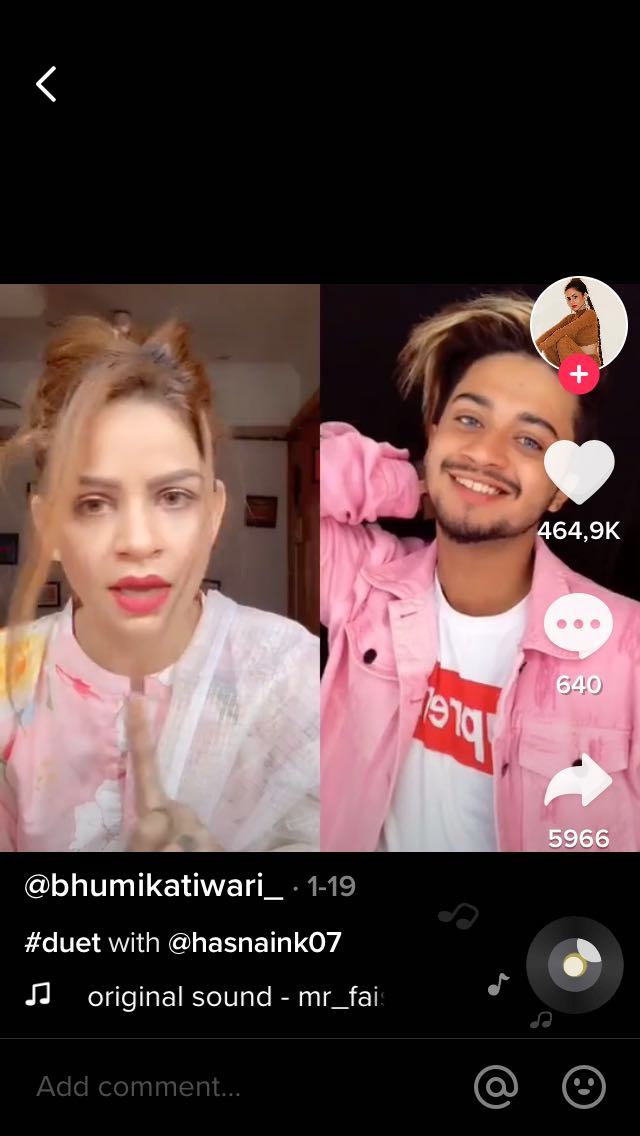 TIkTok duets example