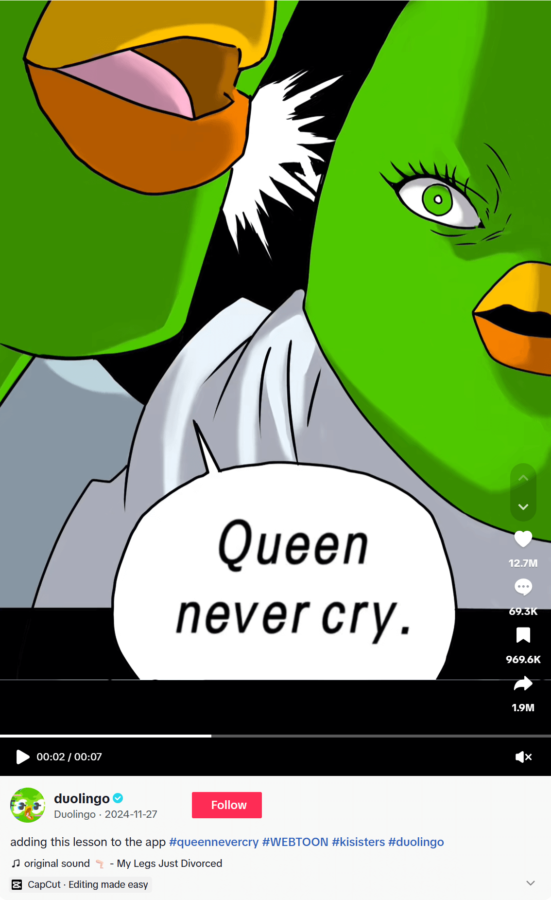 duolingo tiktok trend example