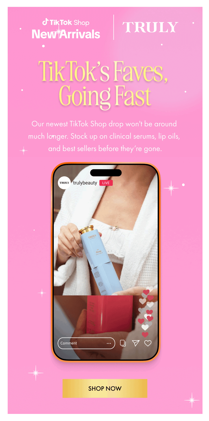 sigma beauty email and tiktok cross promotion