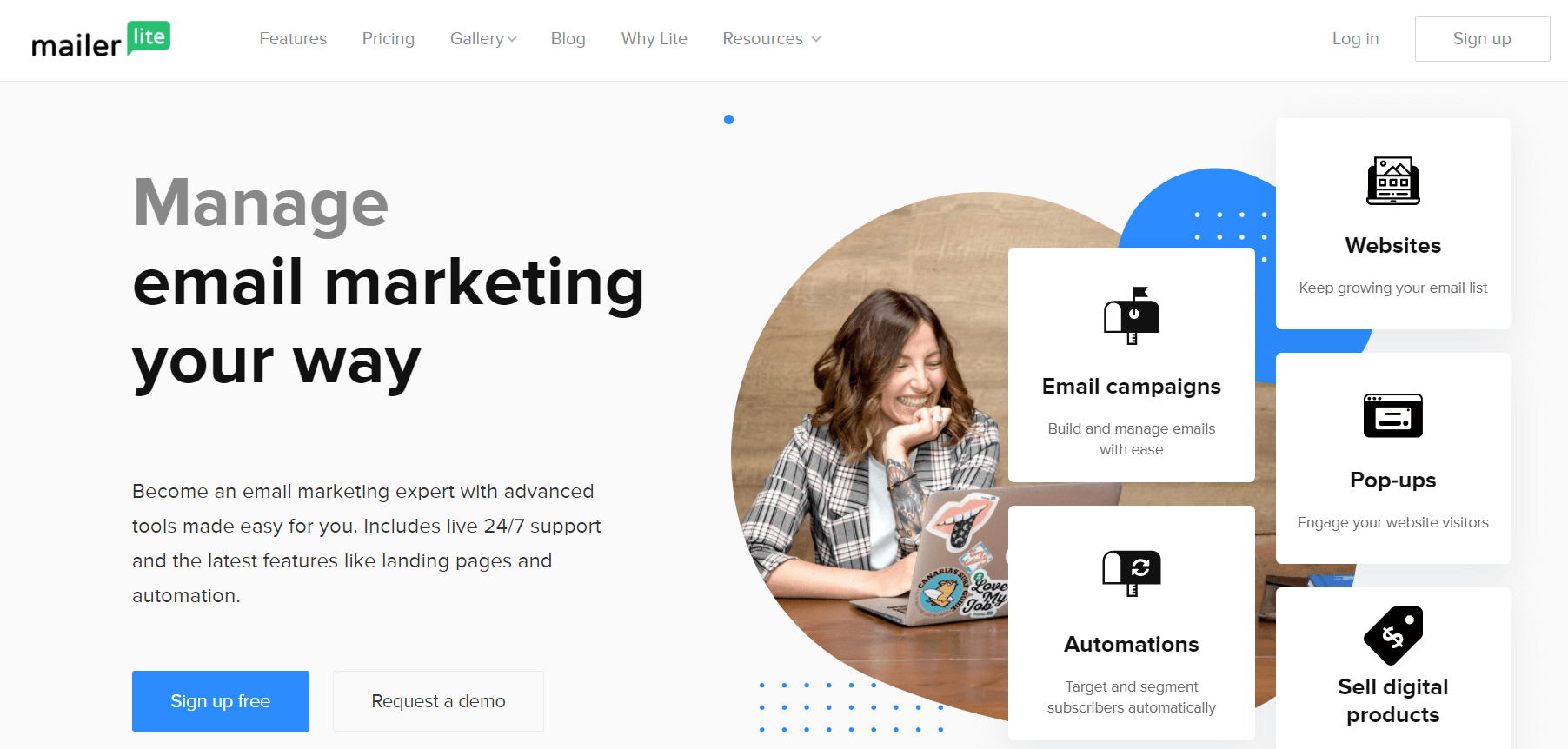 Mailerlite free email marketing services