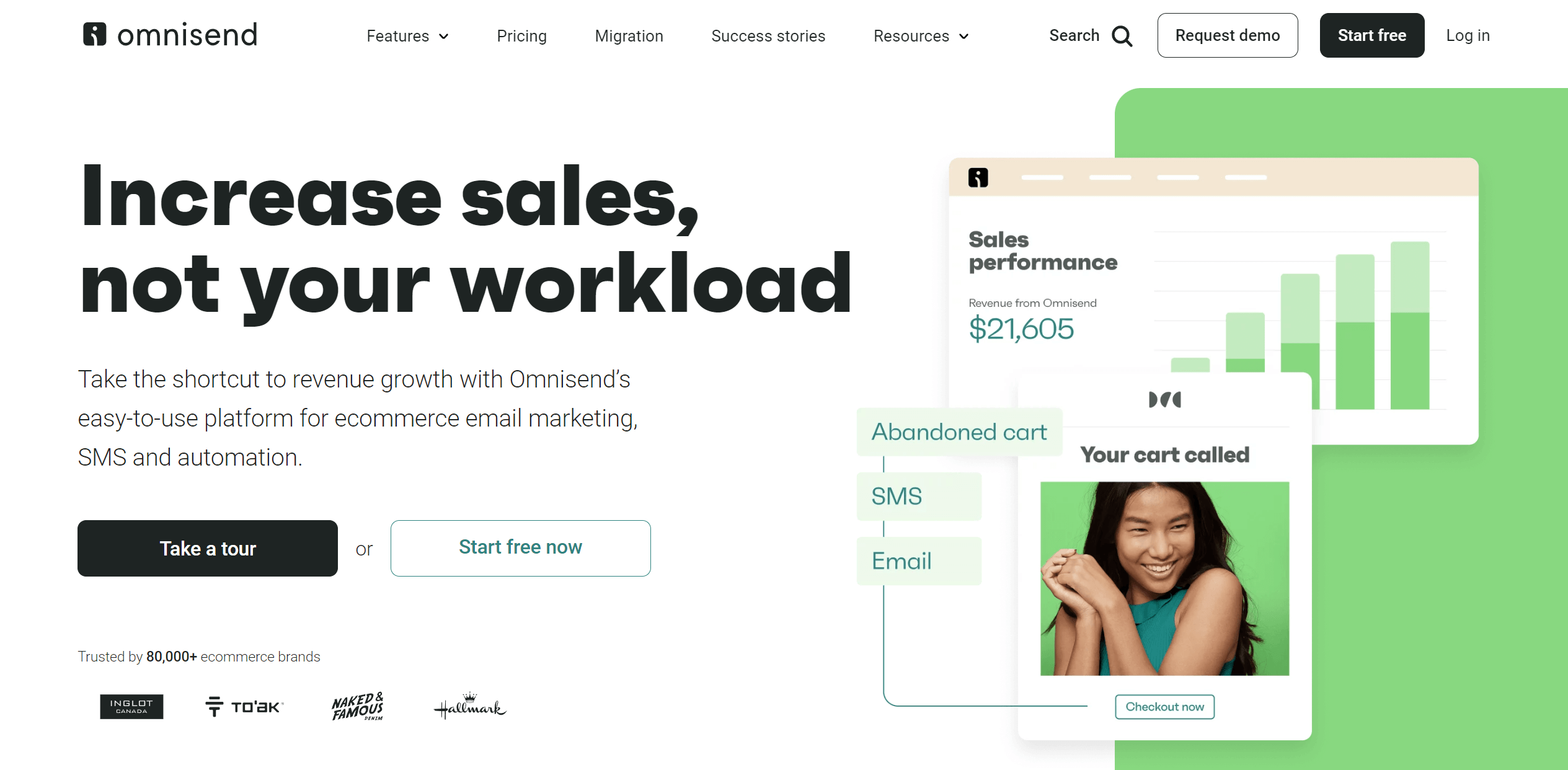 Omnisend free email marketing solution