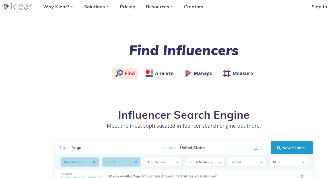Find Influencers App