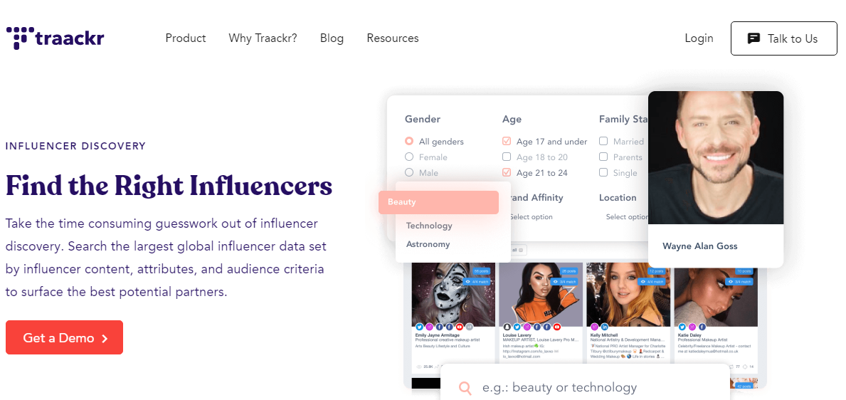 Traackr Software for Instagram Influencers