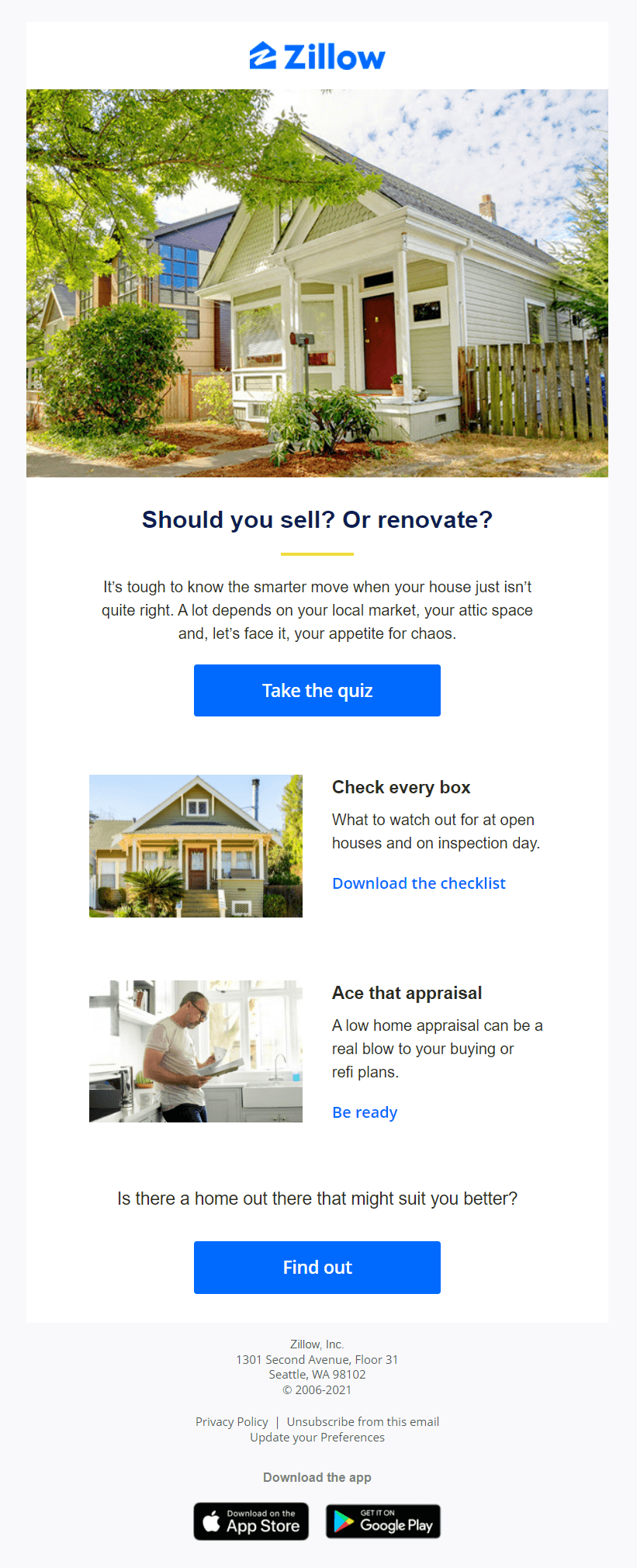 zillow email marketing campaign