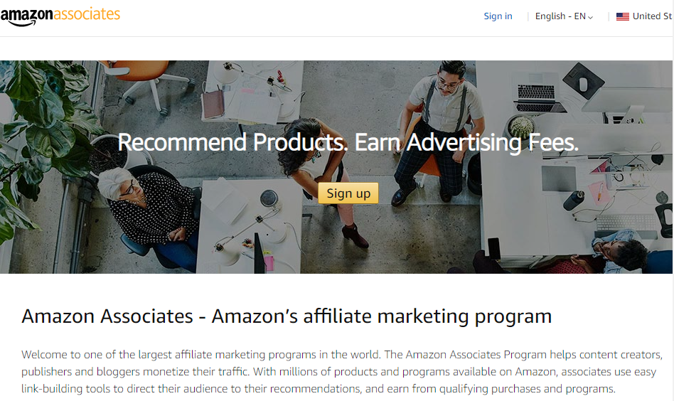 amazon affiliate program