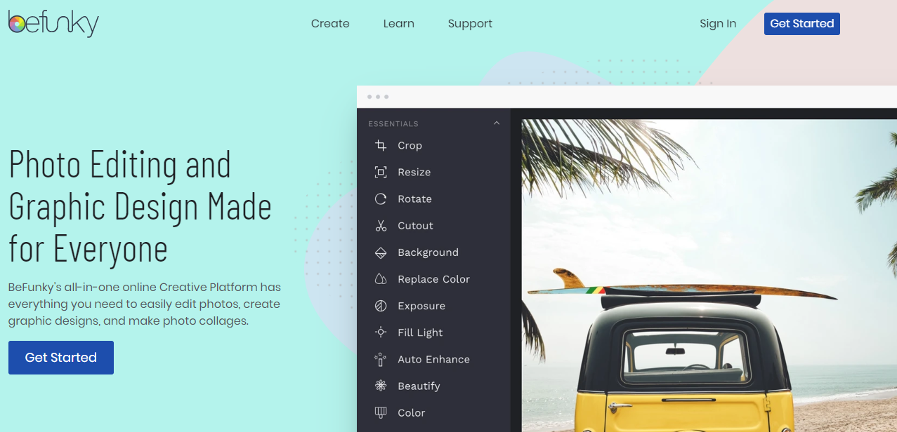 befunky marketing platform for photo editing