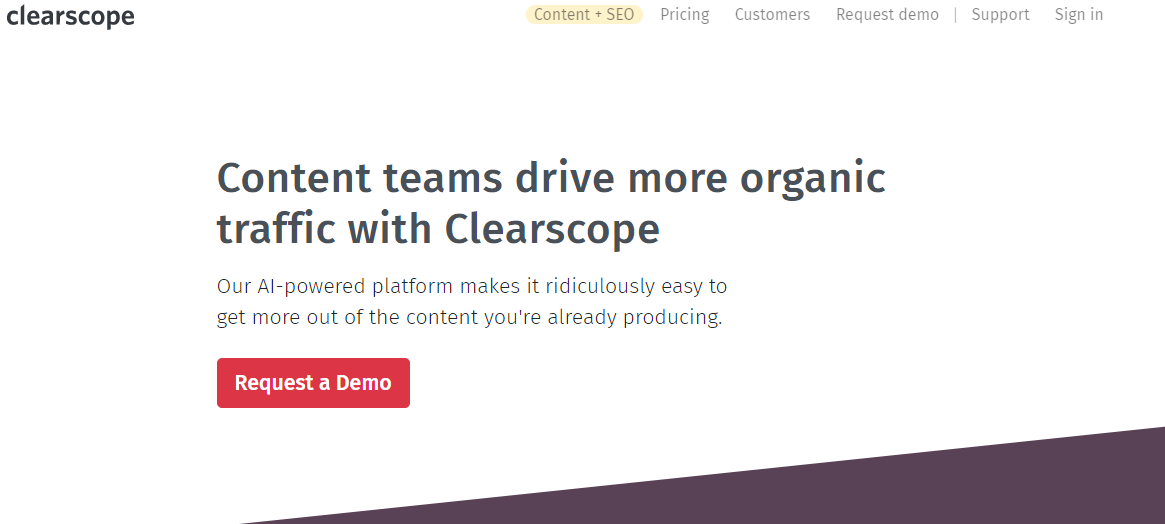 clearscope top content marketing service