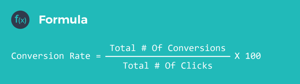 conversion rate formula