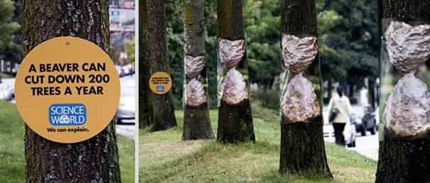 Science world came up with a guerrilla marketing idea to raise awareness about the environment