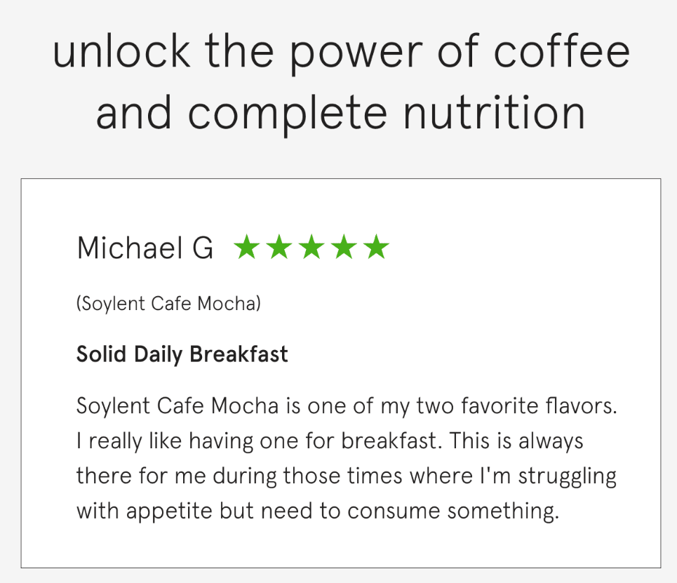 soylent email using social proof