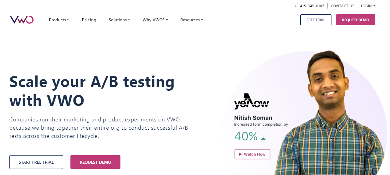 vwo marketing software for a/b testing