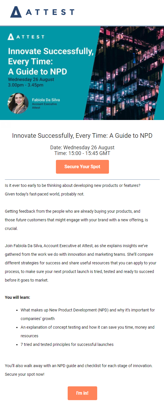 webinar email example